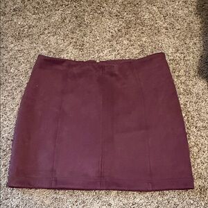 Altar'd State Wine Mini Skirt